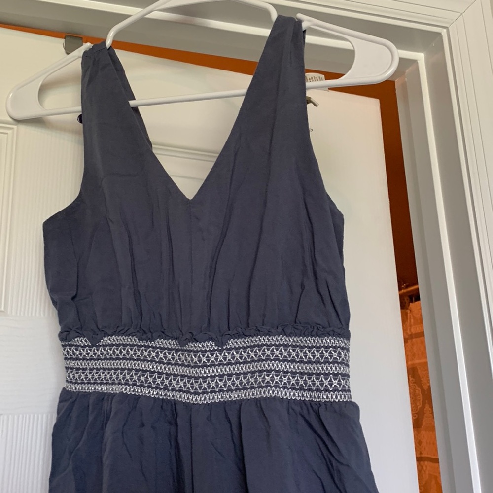 Blue Capri Jumpsuit